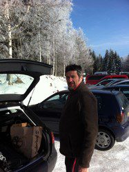 Bild - Cross Skating Lauft - allerings in der Loipe im Schwarzwald - Kniebis